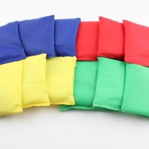 Ifavor123 Assorted Color Nylon 5 Bean Bags for Tossing Games Family Fun