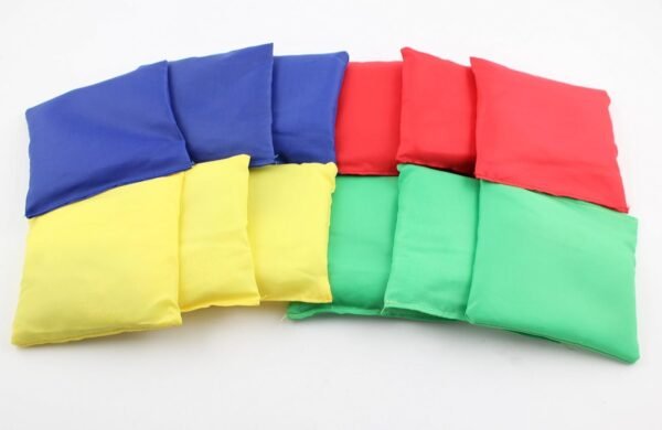 Ifavor123 Assorted Color Nylon 5 Bean Bags for Tossing Games Family Fun