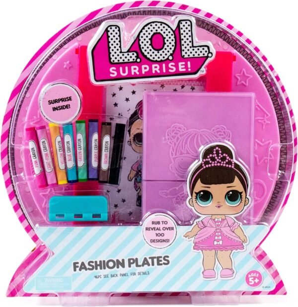 L.O.L. Surprise Fashion Plates by Horizon Group Usa, Fashion Design Activity Kit,