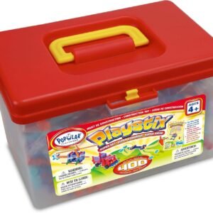POPULAR PLAYTHINGS Playstix Super Set Construction Toy Building Blocks 400 Piece Kit