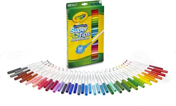 Crayola Super Tips Washable Markers Age 3+ - 50 Count
