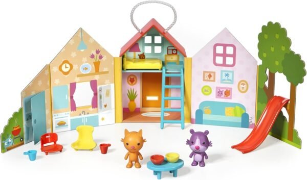 Sago Mini Jinjas House Portable Playset, For Ages 3 & Up