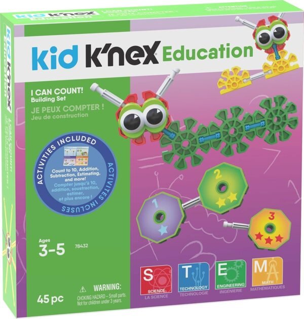 KNEX Kid I Can count Ages 3 5 Preschool Education Toy Building