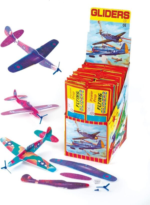Baker Ross Power Prop Flying Gliders Pack of 6 Easy Assembly Airplane