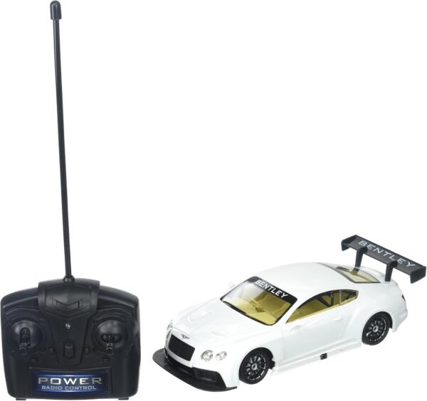 Braha Full Function Remote Control 124 Scale - White Bentley GT3, White