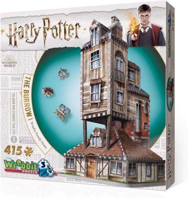 Wrebbit 3D - Harry Potter The Burrow Weasley Family Home 3D Jigsaw