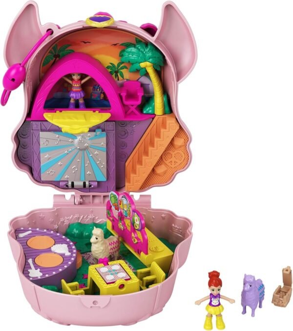Polly Pocket Llama Music Party Compact Kit Toy Fun Kids