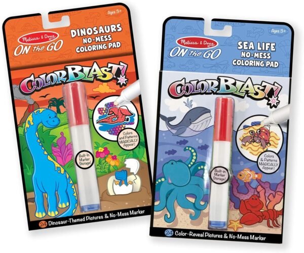 Melissa & Doug ColorBlast Bundle - Sea Life & Dinosaurs