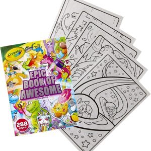 Crayola Epic Book of Awesome, All-in-One Coloring Book Set, 288 Pages, Kids