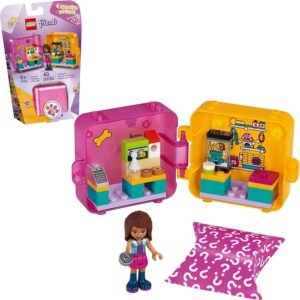 LEGO Friends Andreas Shopping Play Cube 41405 Building Kit, Includes a Mini-Doll