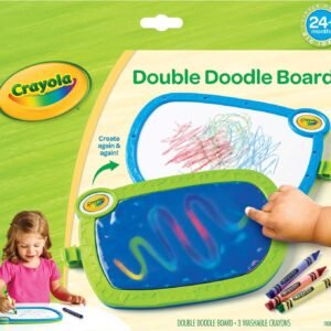 My First Crayola Double Doodle Board, Drawing Tablet, Toddler Toy, Gift