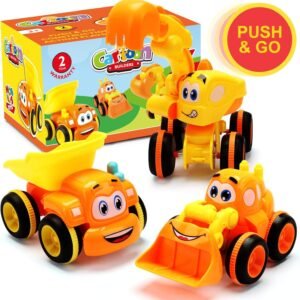 Toys for a 2 Year Old Boy - 3 Friction Powered Trucks