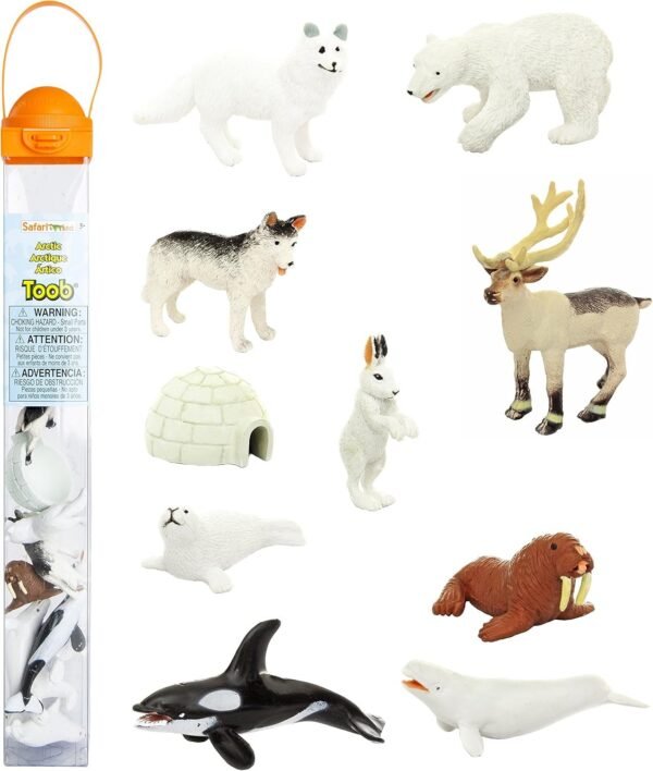 Safari Ltd Arctic TOOB With 10 Fun Figurines, Including A Harp Seal,