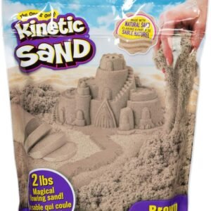 Kinetic Sand The Original Moldable Sensory Play Sand, Brown, 2 Lb