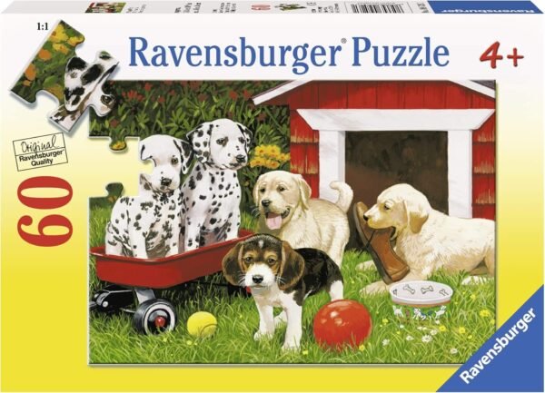 Ravensburger Puppy Party - 60 Piece Jigsaw Puzzle for Kids Every Piece