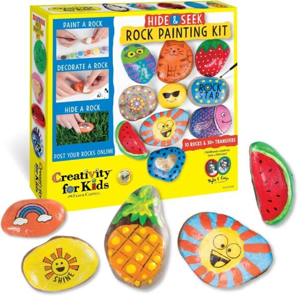 Creativity for Kids Hide & Seek Rock Painting Kit - Arts &