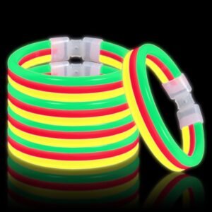 Lumistick Triple Thick Ultra Bright Glow Bracelets Illuminating Bangles Bendable Light Up