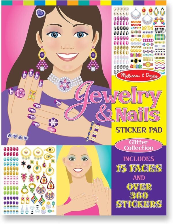 Melissa & Doug Jewelry & Nails Sticker Pad Kit Toy