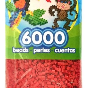 Perler Beads Fuse Beads for Crafts, 6000pcs, Red Kit Toy