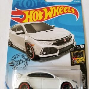 Hot Wheels Nightburnerz 2018 Honda Civic Type R, White 171/250