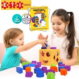 ETI Toys, 19 Piece Unique Educational Sorting & Matching Toy for Toddlers.