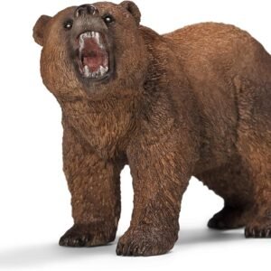 Schleich Wild Life Grizzly Bear Educational Figurine for Kids Ages 3-8