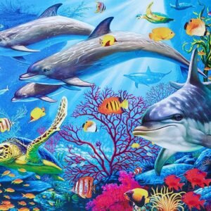 1000PCS Ocean World Jigsaw Puzzles for Adults Kids - Intellectual Educational Game