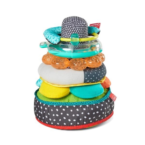 Infantino Infantino Textures & Sounds Activity Stacker, Multi Kit Toy