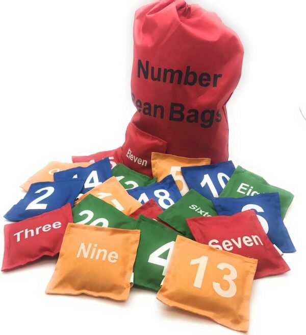 Oojami Number Beanbags Assorted 20 pc Kit Toy Fun Kids