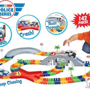 Liberty Imports 142 Pieces Create a Road Super Snap Speedway - Magic