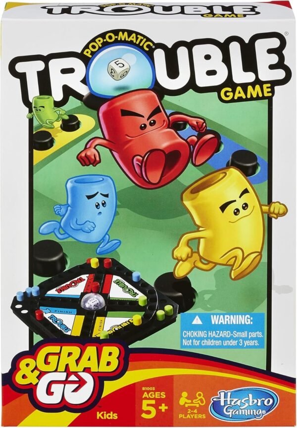 Pop-O-Matic Trouble Grab & Go Game Travel Size Kit Toy