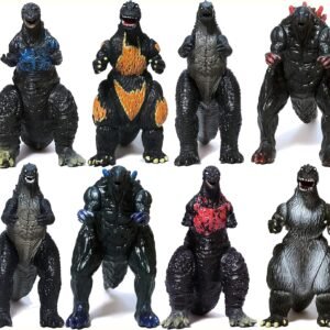 EZFun Set of 8 Godzilla Toys Movable Joint Birthday Kids 2019 Action