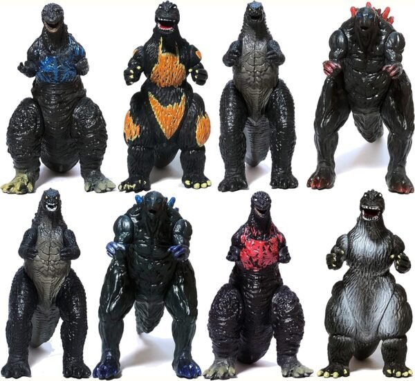EZFun Set of 8 Godzilla Toys Movable Joint Birthday Kids 2019 Action