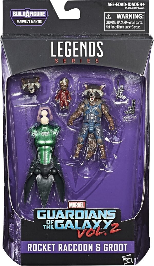 Marvel Guardians of the Galaxy Legends Series Rocket Raccoon and Baby Groot,