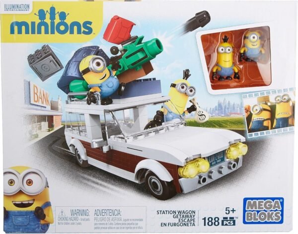 Mega Bloks Minions Station Wagon Getaway Kit Toy Fun Kids