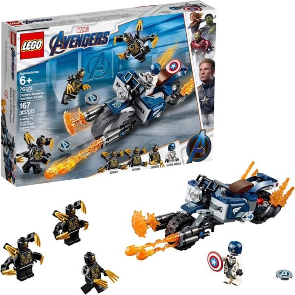 LEGO Marvel Avengers Captain America Outriders Attack 76123 Building Kit 167 Pieces