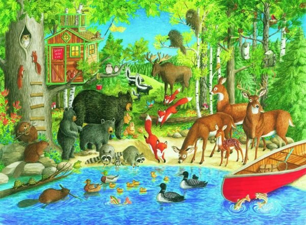 Ravensburger Woodland Friends 200 Piece Jigsaw Puzzle for Kids Every Piece is