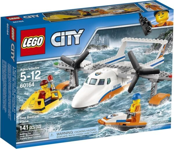 LEGO City Coast Guard Sea Rescue Plane 60164 Building Kit 141 Piece