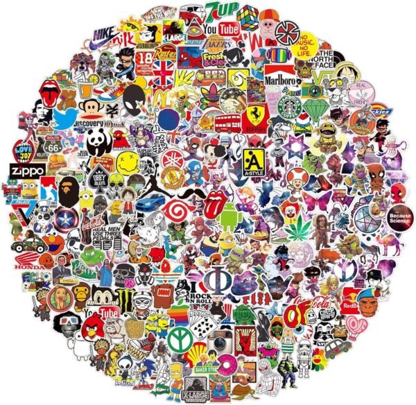 QWDDECO Stickers 360-PCS Cute Stickers for Water Bottles Hydroflasks Skateboard- Decal Stickers
