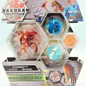Bakugan Armored Alliance Starter Pack S2 - Pyrus Dragonoid, Collectible Transforming Creatures,