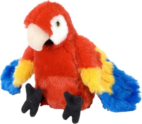 Wild Republic Scarlet Macaw Plush, Stuffed Animal, Plush Toy, Gifts for Kids,