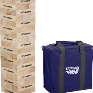 Triumph Large Tumble Tower - Includes 54 Wood Tumble Blocks and Carry