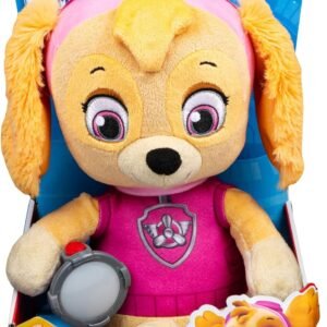 Paw Patrol, Snuggle Up Skye Plush with Flashlight and Sounds, for Kids