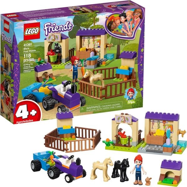 LEGO Friends 4+ Mias Foal Stable 41361 Building Kit 118 Pieces