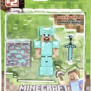 Minecraft Diamond Steve Figure Pack Kit Toy Fun Kids Set