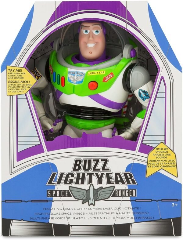 Buzz Lightyear Interactive Talking Action Figure - 12 Inch Original Phrases and