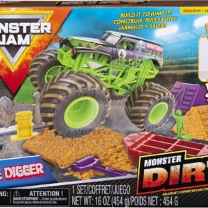 Monster Jam Grave Digger Monster Dirt Deluxe Set with Monster Dirt &