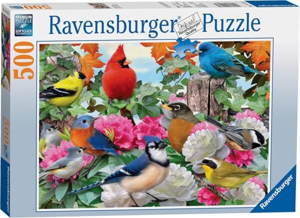 Ravensburger Garden Birds 500 Piece Jigsaw Puzzle for Adults Every Piece is