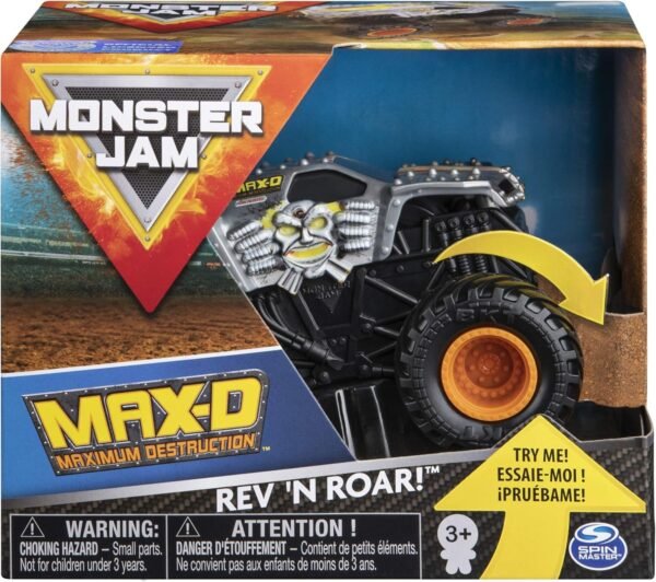 Monster Jam, Official Max D Rev N Roar Monster Truck, 143 Scale