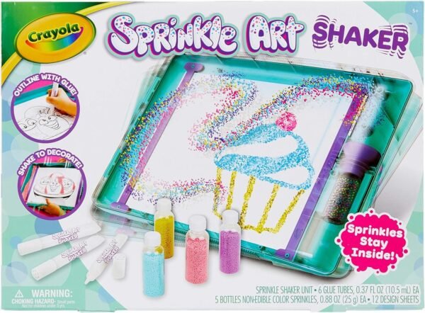 Crayola Sprinkle Art Shaker, Rainbow Arts & Crafts for Girls, at Home